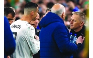 Ireland's coach denies link to Ronaldo's red card